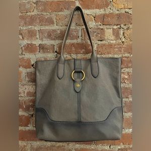 Frye Leather Tote - Gray - Like New!